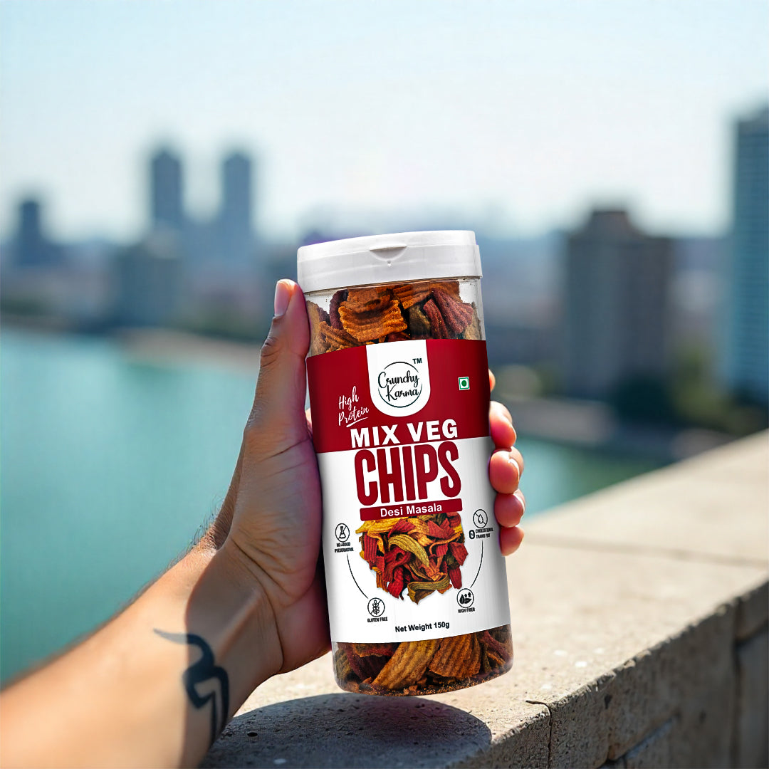 Crunchy Karma Mix Veg Chips – Desi Masala