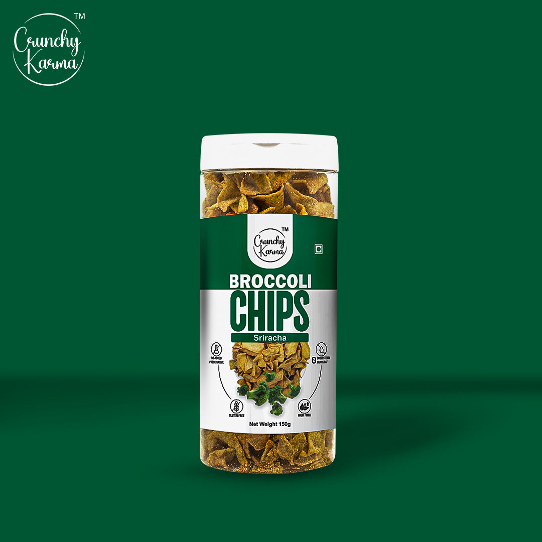 Crunchy Karma Broccoli Chips – Sriracha