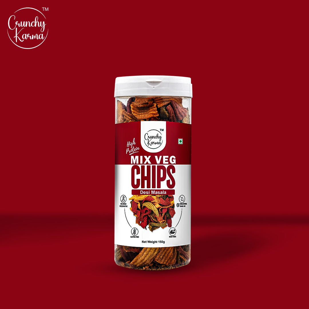 Crunchy Karma Mix Veg Chips – Desi Masala