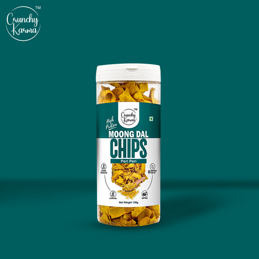 Crunchy Karma Moong Dal Chips – Peri Peri