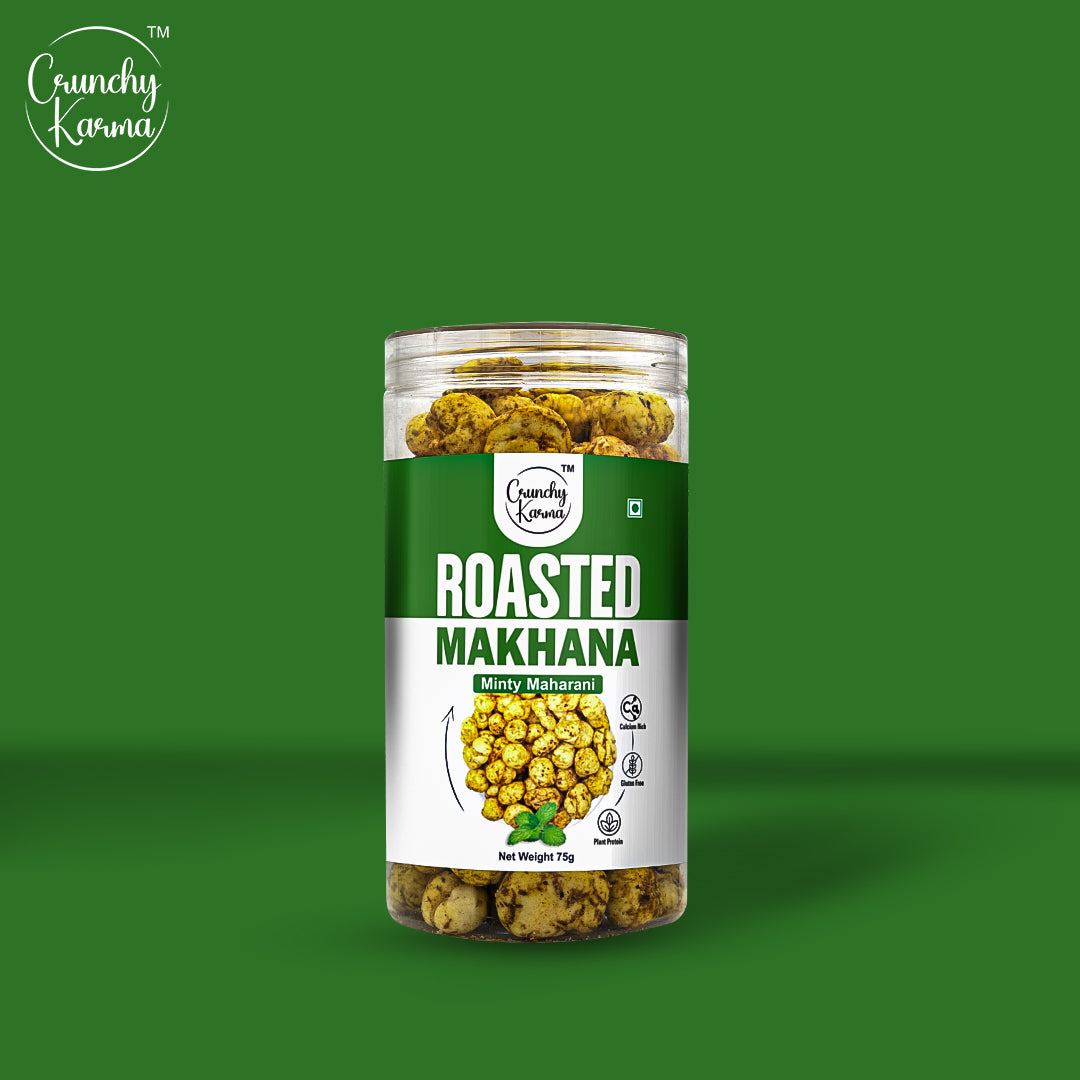 Crunchy Karma Roasted Makhana – Minty Maharani