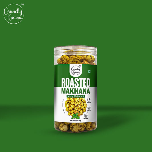 Crunchy Karma Roasted Makhana – Minty Maharani
