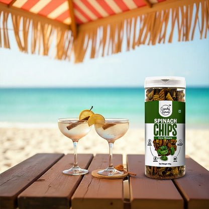 Crunchy Karma Spinach Chips – Desi Masala