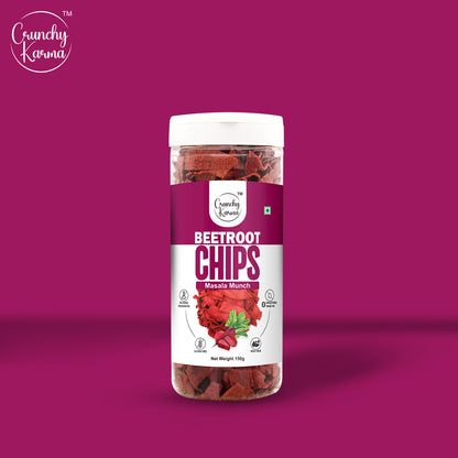 Crunchy Karma Beetroot Chips – Masala Munch