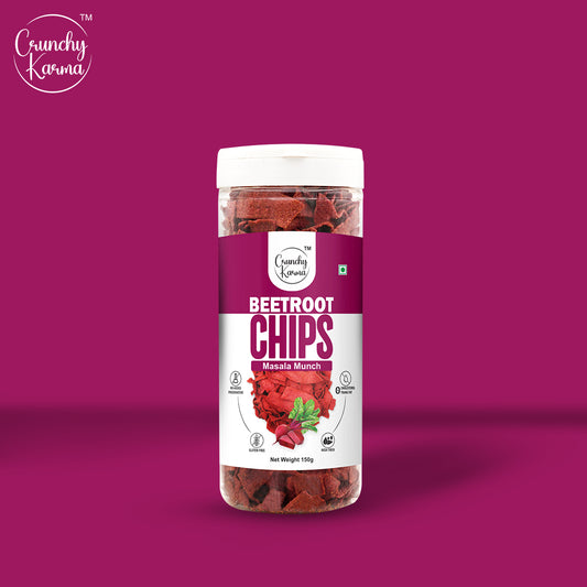 Crunchy Karma Beetroot Chips – Masala Munch