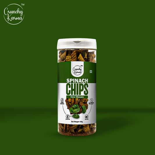 Crunchy Karma Spinach Chips – Desi Masala