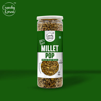Crunchy Karma Millet Pop – Roasted Snack of Bajra, Whole Grains & Pulses