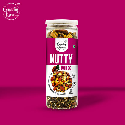 Crunchy Karma Nutty Mix – Infused with Date & Curry Leaves